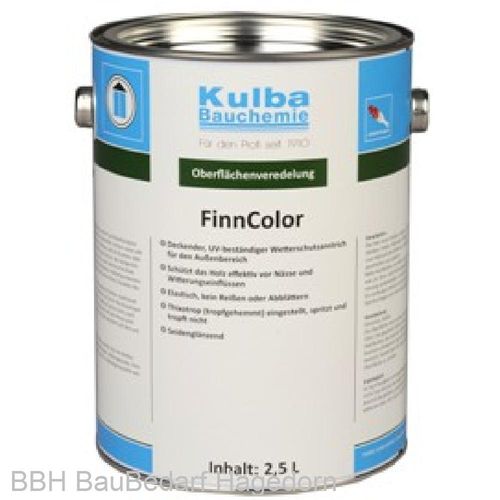KULBA Finncolor Wetterschutzanstrich weiß, 10 Liter