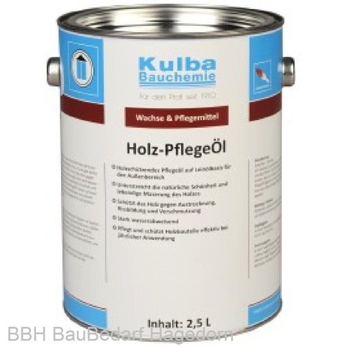 Kulba Holzpflegeöl (farblos) Dose: 2,5 Liter